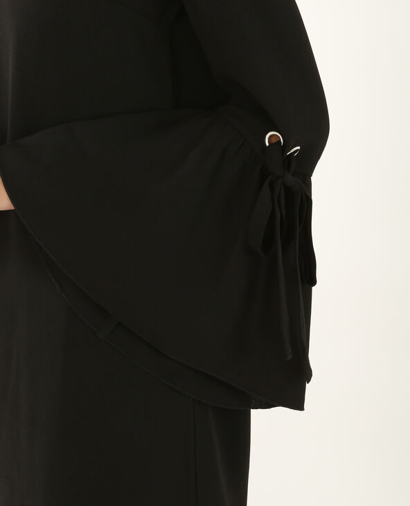 Robe fluide manches évasées noir - Pimkie