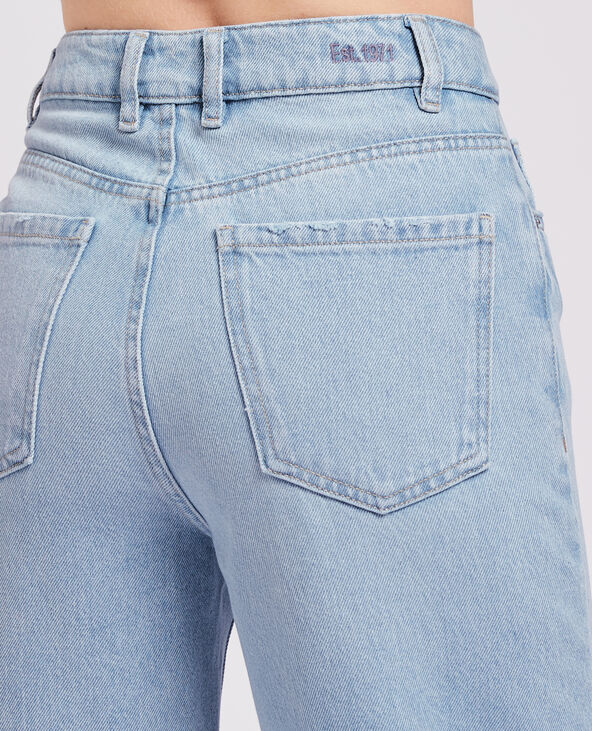 Jean large effet délavé bleu - Pimkie