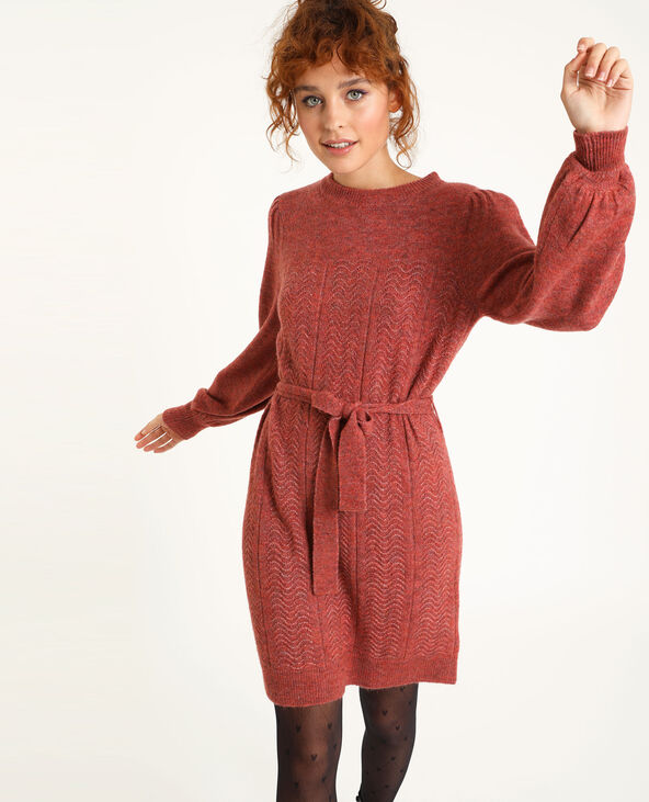 Robe pull avec ceinture