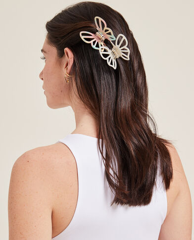 Lot de 2 pinces papillon blanc - Pimkie