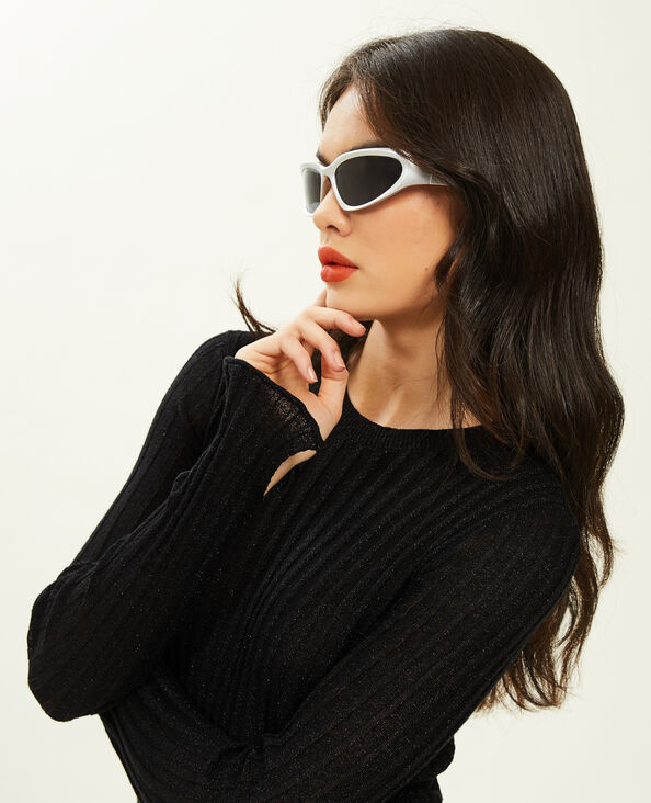 Pull léger avec fils métallisés noir - Pimkie