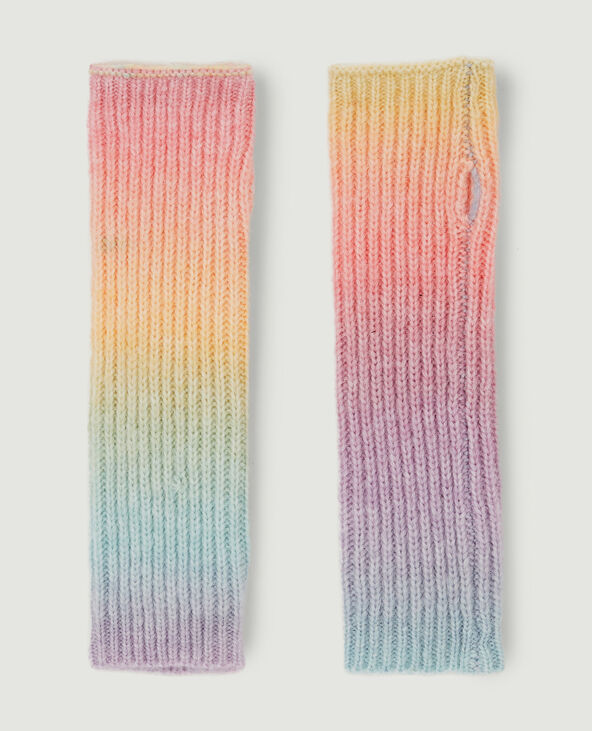 Mitaines tie & dye jaune - Pimkie