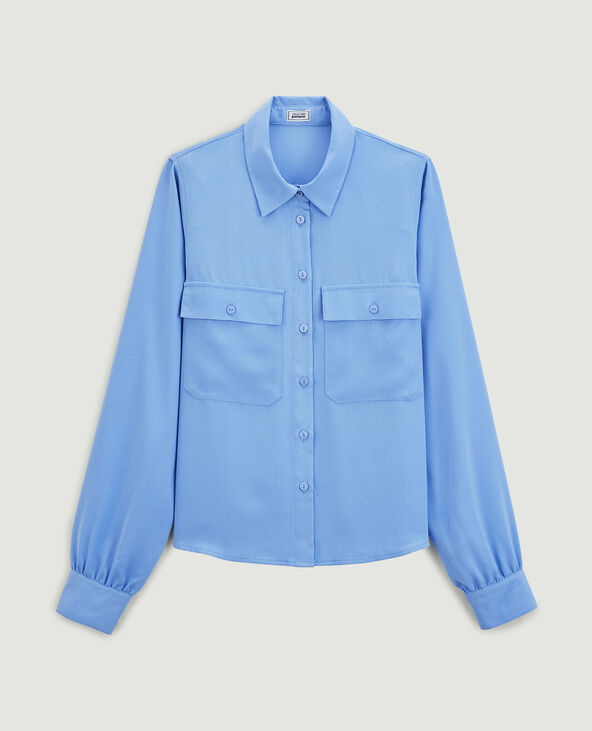Chemise fluide bleu - Pimkie