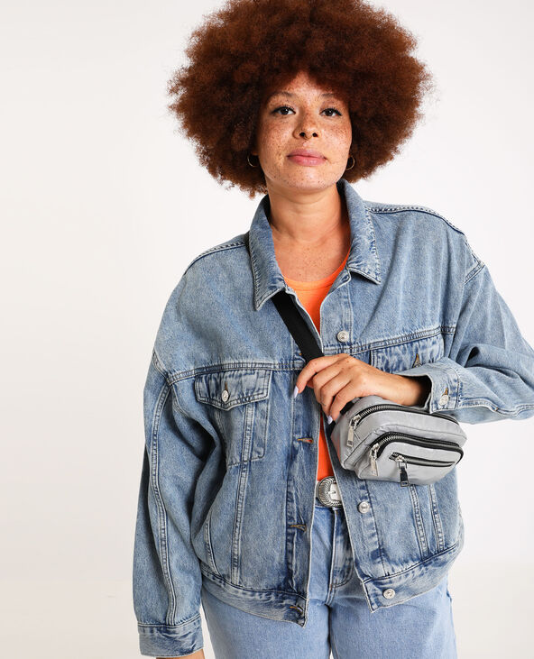 Veste en jean oversized Jean stoned - Pimkie
