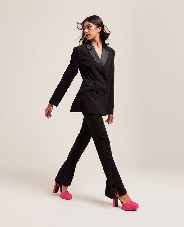 Veste longue cintrée femme sale