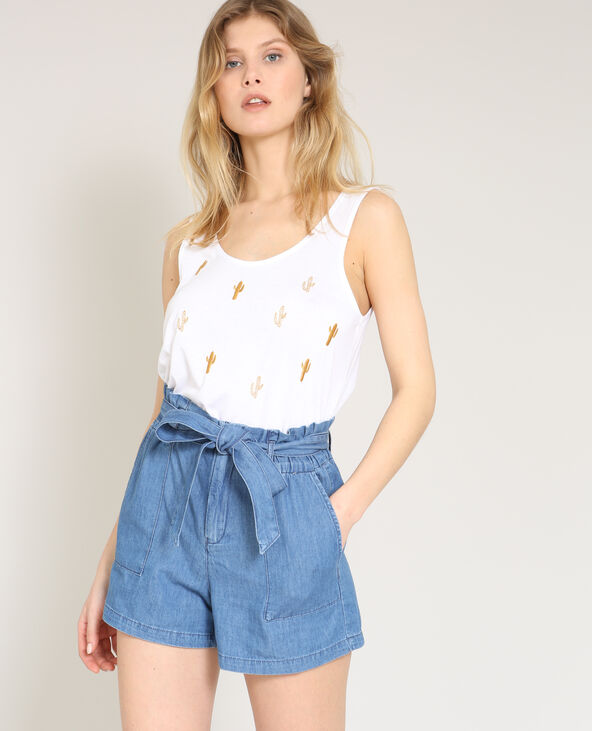 Top à cactus blanc - Pimkie