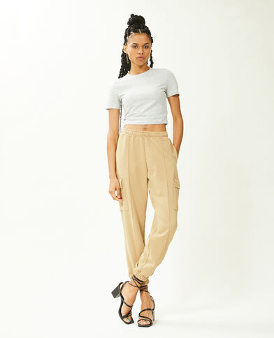 Pantalon de jogging cargo camel - Pimkie