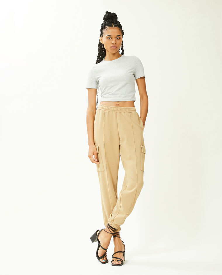 Pantalon de jogging cargo camel - Pimkie