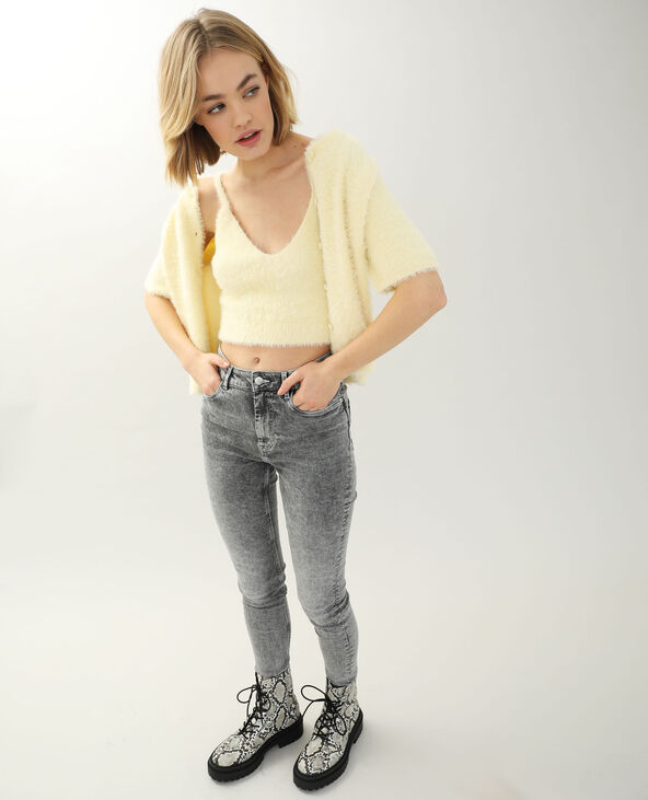 Gilet manches courtes jaune - Pimkie