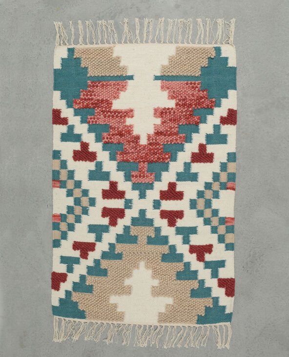Tapis motifs en relief bleu - Pimkie