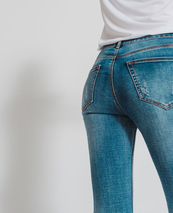 Jean skinny taille haute bleu foncé - Pimkie