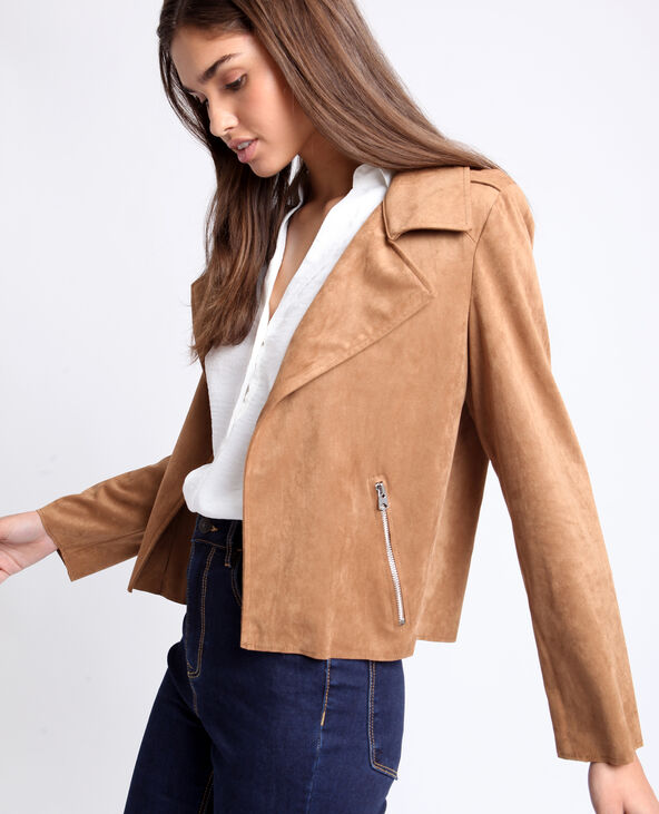 Veste suedine femme pas cher outlet