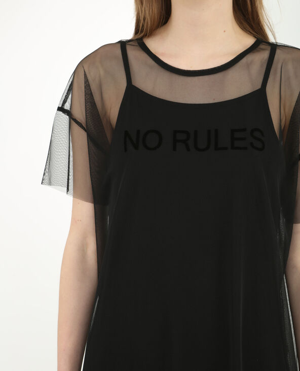 Robe en tulle noir - Pimkie