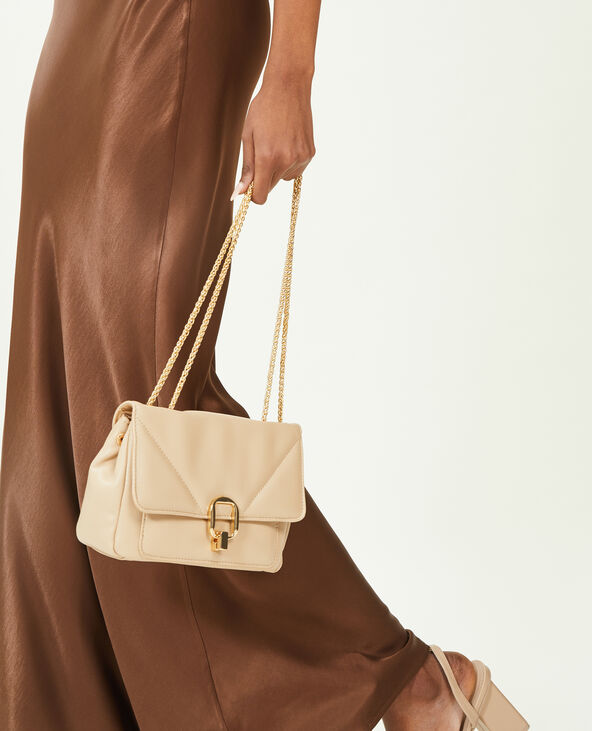 Sac pochette avec chaine beige - Pimkie