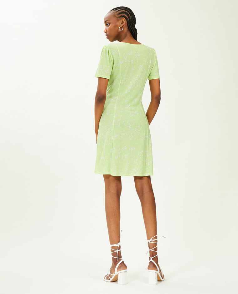 Robe courte avec boutons vert - Pimkie