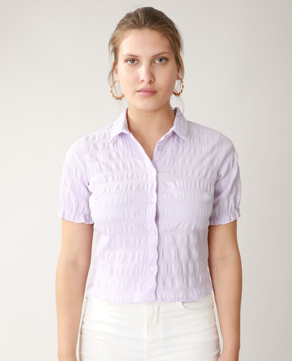 Chemisier gaufré violet - Pimkie