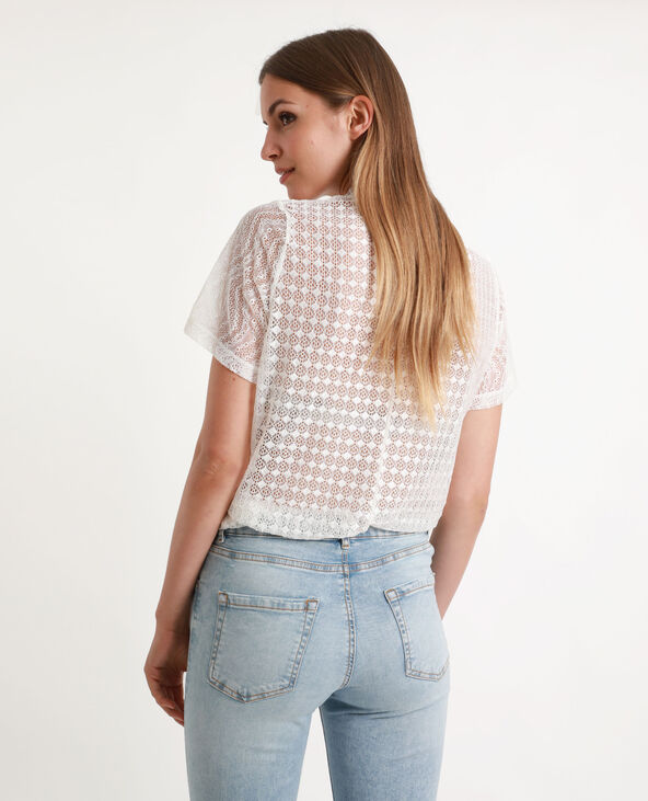 Top en dentelle blanc - Pimkie