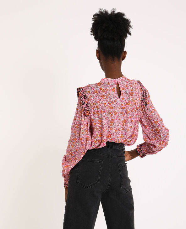 Blouse fleurie noir - Pimkie
