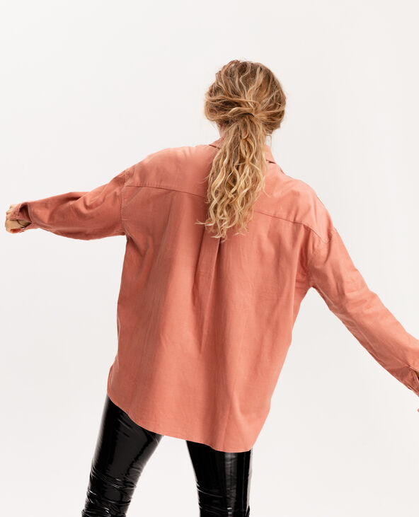 Chemise en velours rose - Pimkie