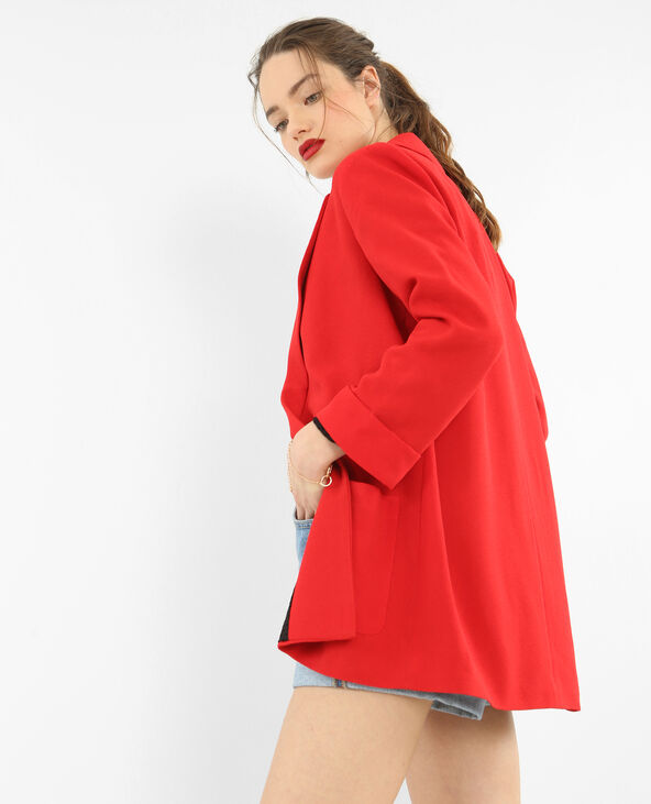 Blazer en crêpe rouge - Pimkie