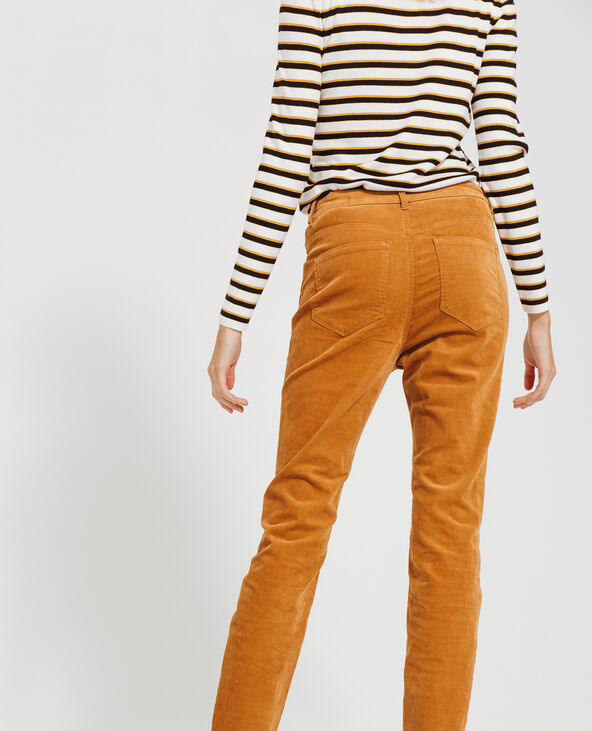 Pantalon skinny velours camel - Pimkie