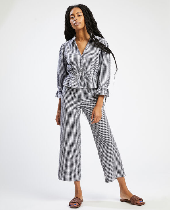 Pantalon droit taille haute noir - Pimkie