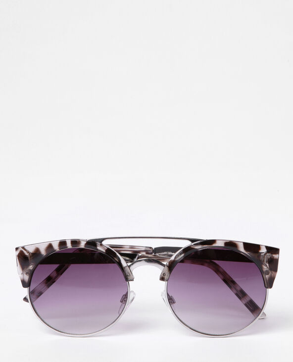 Lunettes de soleil à pont blanc - Pimkie