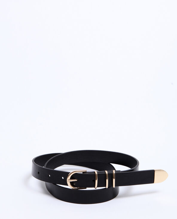 Ceinture fine noir - Pimkie