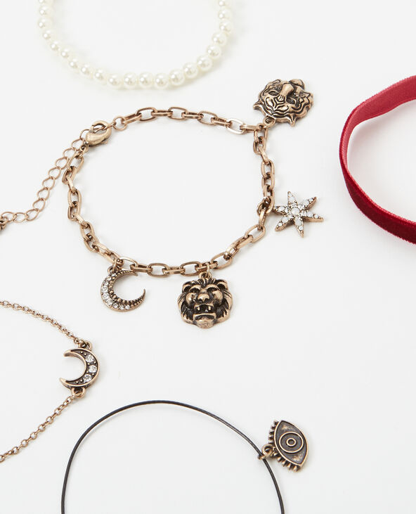 Lot de 5 bracelets fantaisie doré - Pimkie