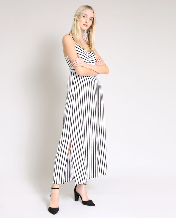 Robe longue à rayures écru - Pimkie