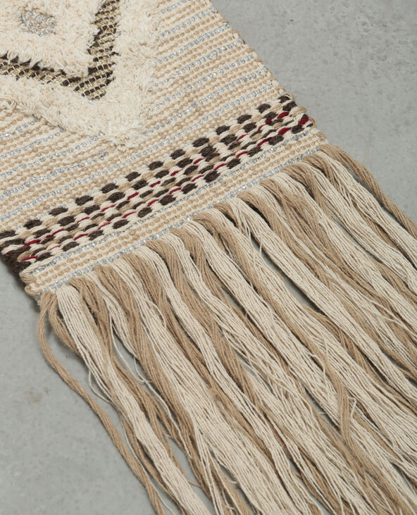 Tapisserie murale tissée avec lurex blanc - Pimkie