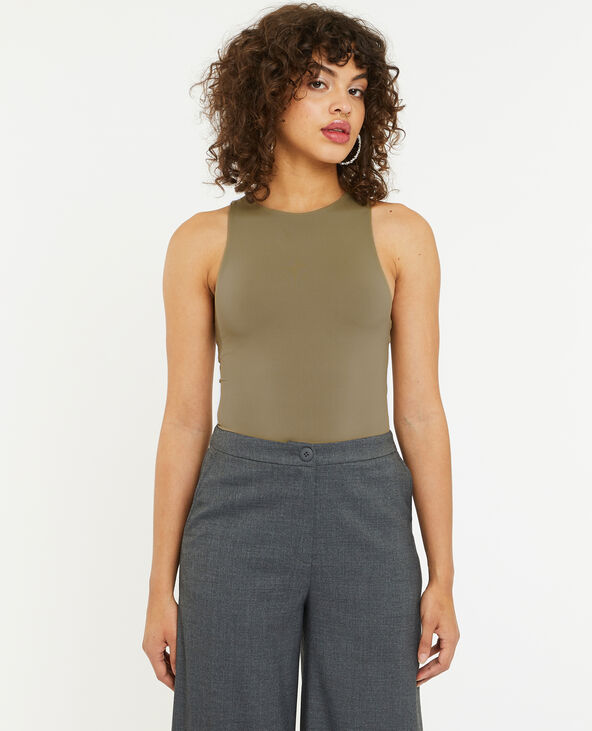 Body sans manche vert kaki - Pimkie