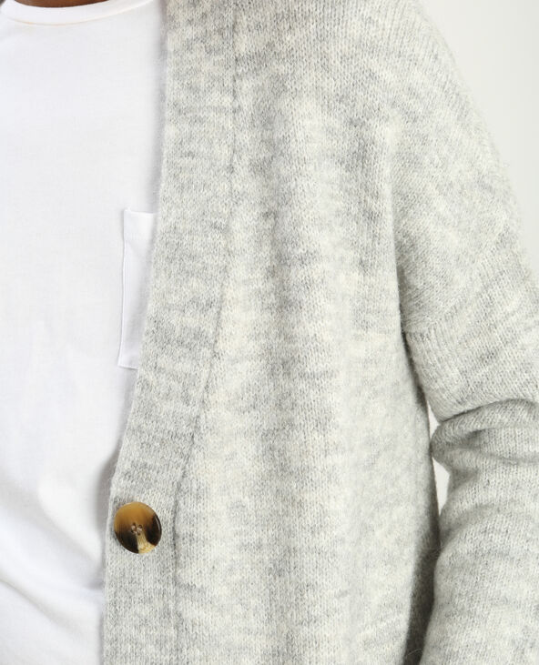 Cardigan gris chiné - Pimkie