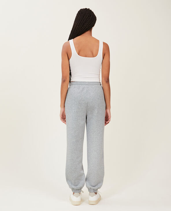 Pantalon de jogging en molleton gris chiné - Pimkie