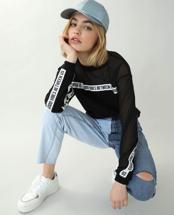 Jean straight bicolore bleu - Pimkie