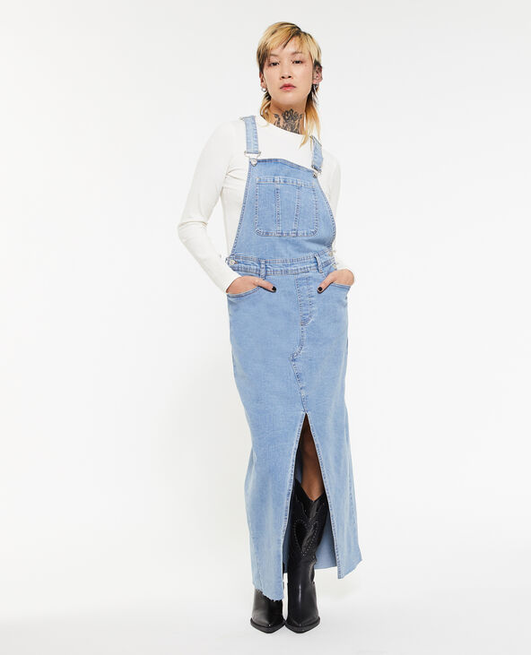 Robe salopette en jean bleu - Pimkie