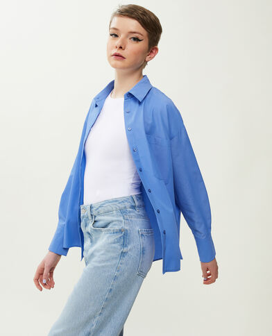 Chemise manches longues bleu - Pimkie