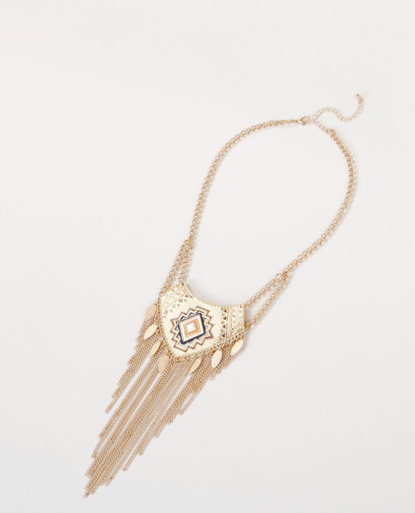Collier sautoir bohème doré - Pimkie