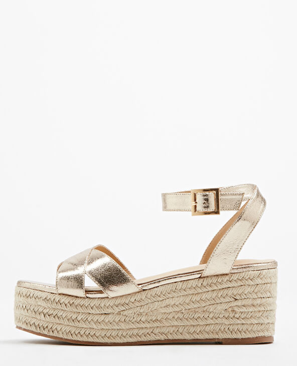 Chaussure sales compensee doree