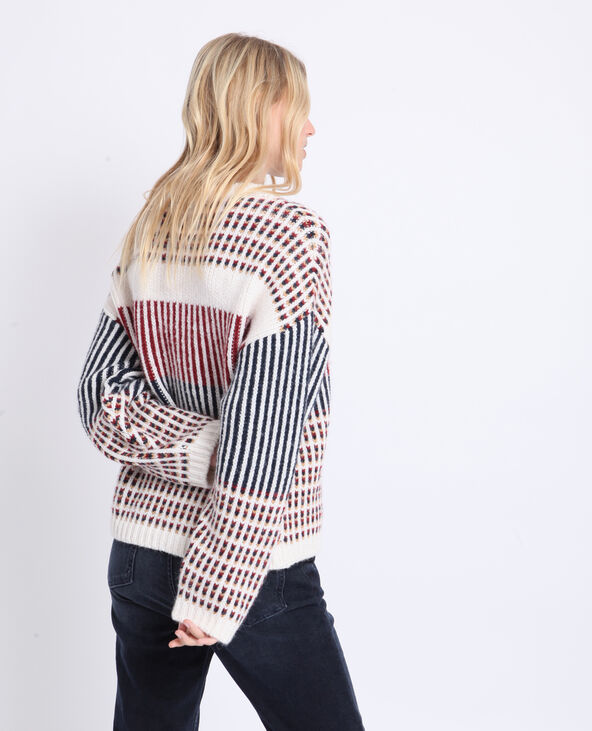 Pull multicolore écru - Pimkie