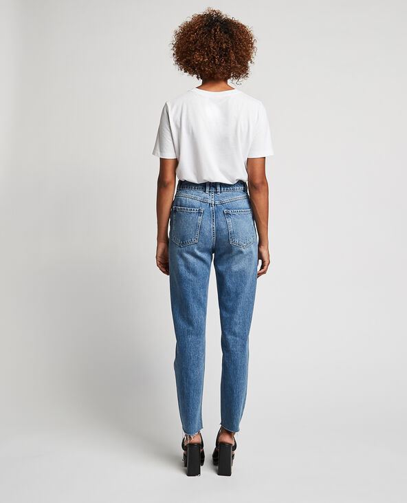 Jean straight taille haute bleu - Pimkie