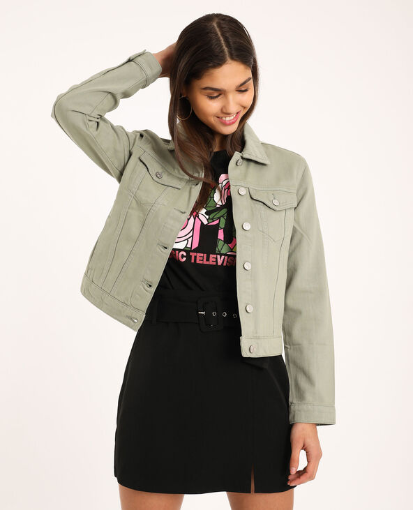 Veste en jean gris - Pimkie