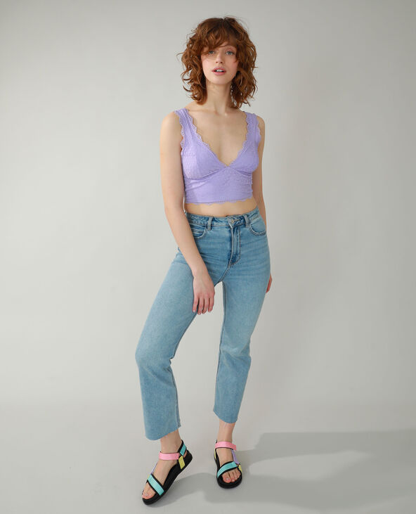 Brassière en dentelle violet - Pimkie