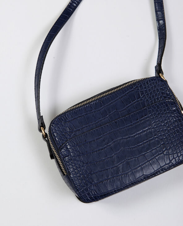 Sac croco bleu marine - Pimkie