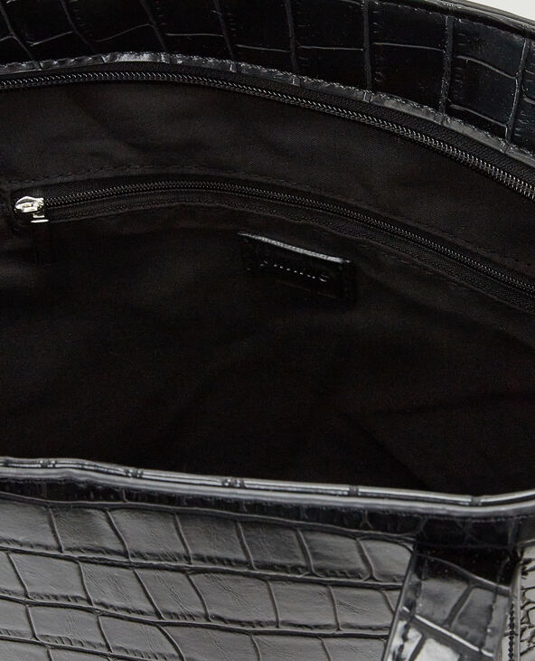 Sac cabas croco noir - Pimkie