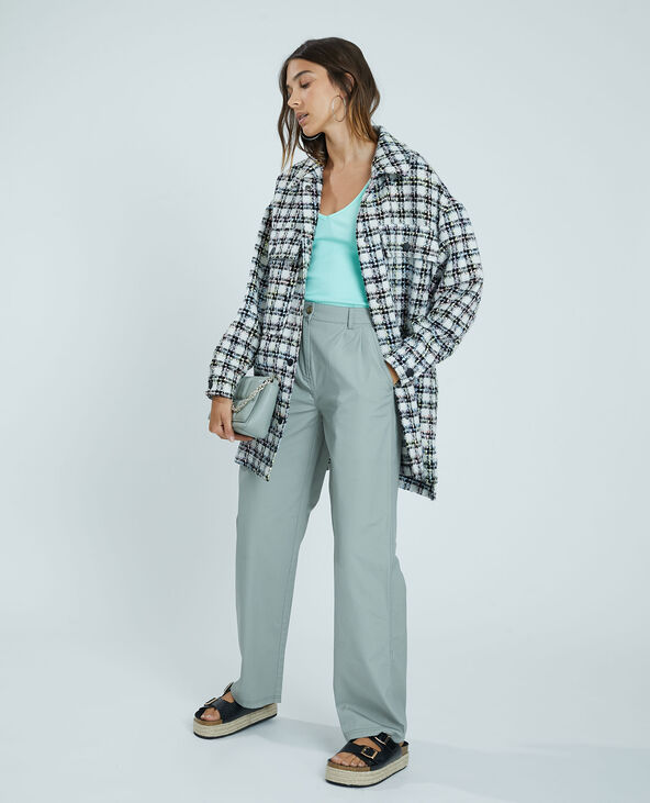 Pantalon en toile vert kaki - Pimkie