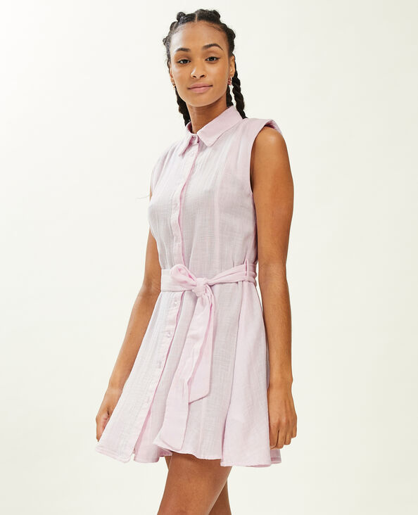 Robe chemise courte et évasée lilas - Pimkie