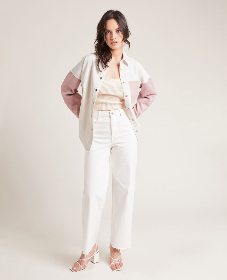 Chemise longue bicolore rose - Pimkie
