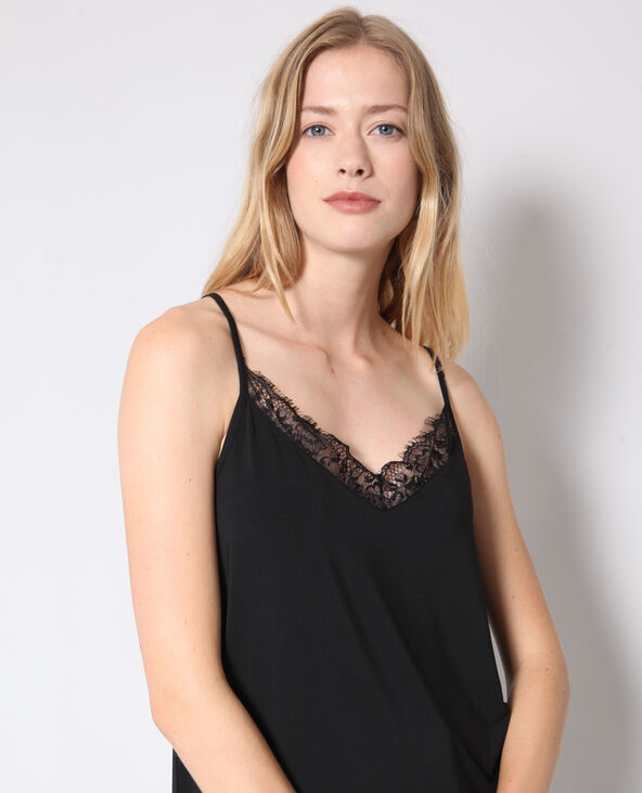 Top en dentelle noir - Pimkie