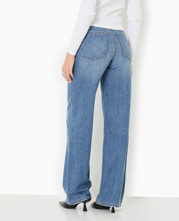 Jean wide taille haute bleu - Pimkie